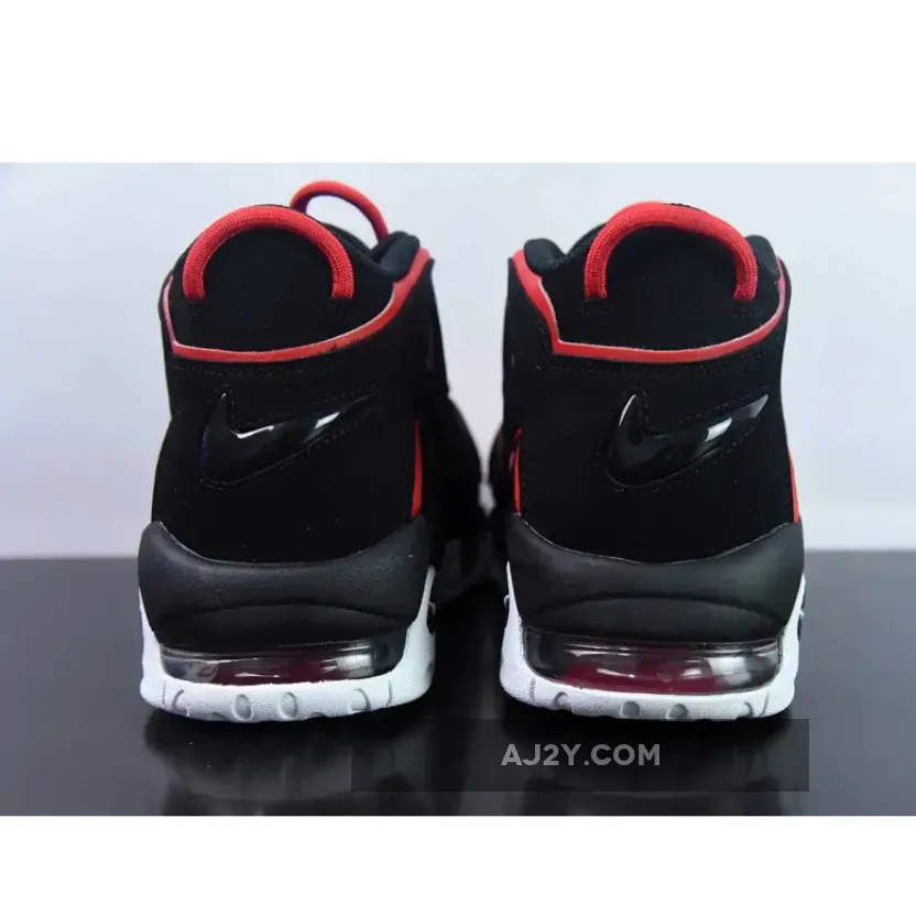 Nike Air More Uptempo "Red Toe" Black Red White Nike Air More Uptempo "Red Toe" Black Red White