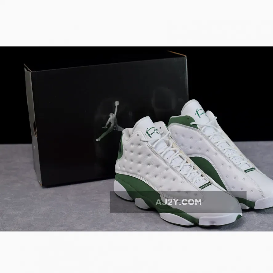 Air Jordan 13 Ray Allen Three-Point Record PE White/Clover 414571-125