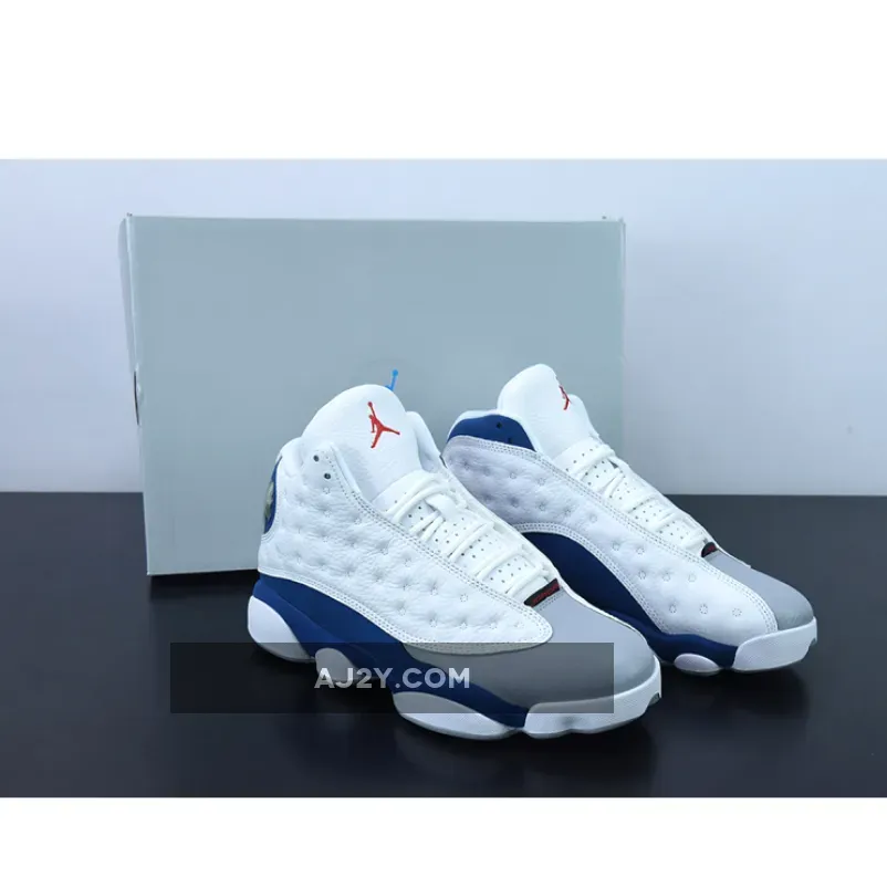 Jordan 13 White Red French Blue / Air Jordan 13 White/Fire Red-French Blue-Light Steel Grey