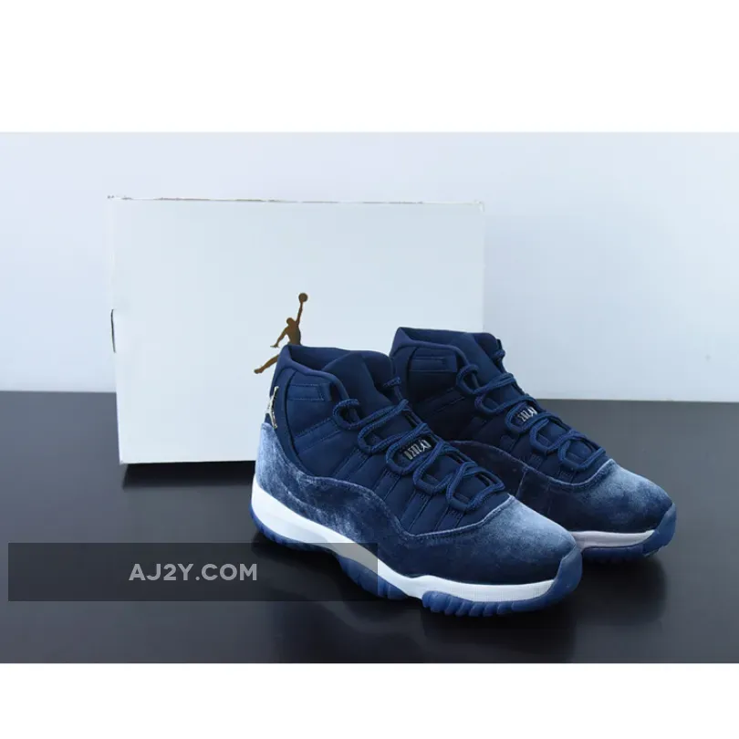 Air Jordan 11 Velvet Midnight Navy / Jordan 11 Retro Midnight Navy/metallic Silver/white Womens Shoe