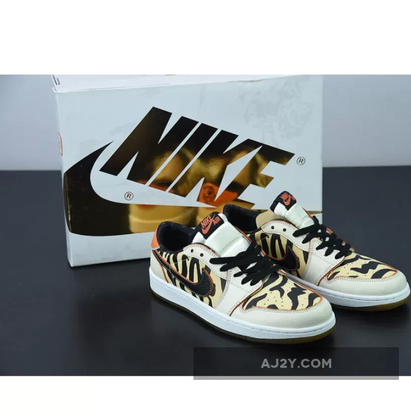 Air Jordan 1 Low OG 'CNY 2022' Tiger Print / Year Of The Tiger Jordan