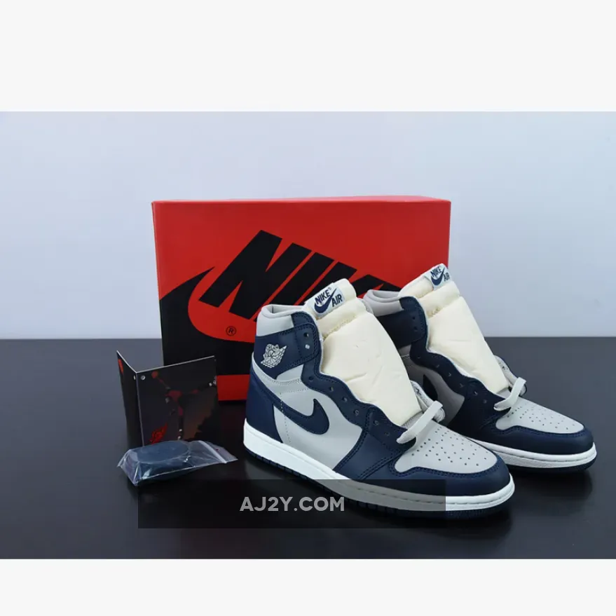 Air Jordan 1 High ’85 "Georgetown" College Navy/White/Tech Grey | 85 georgetown BQ4422-400