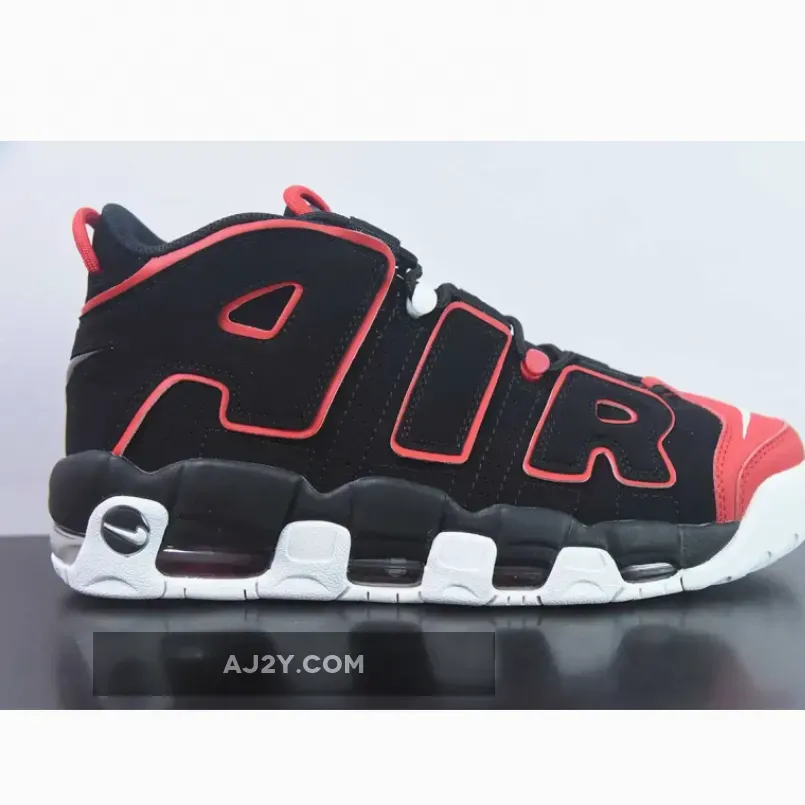 Nike Air More Uptempo "Red Toe" Black Red White Nike Air More Uptempo "Red Toe" Black Red White