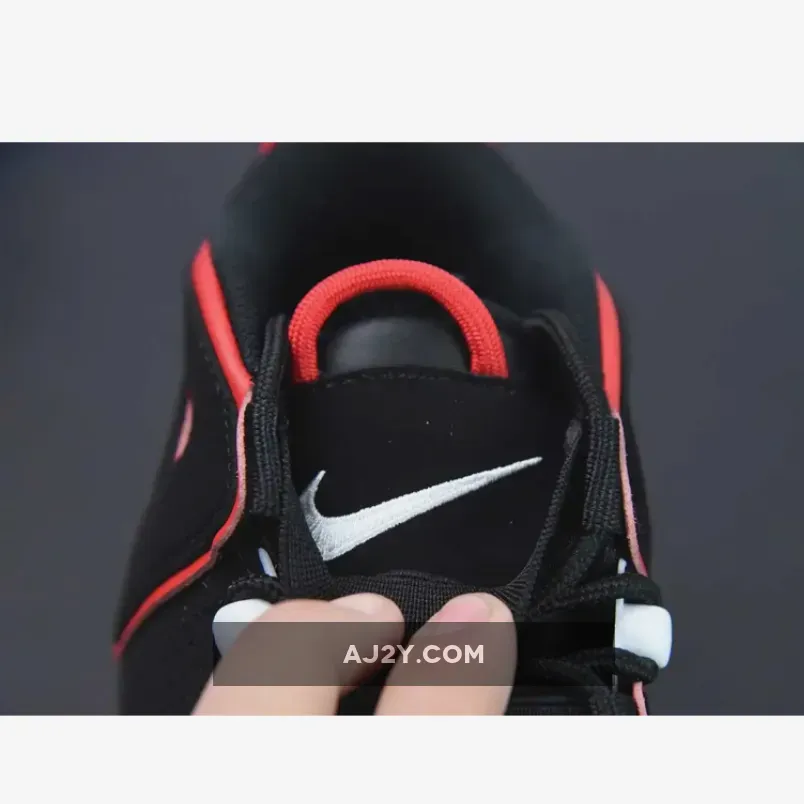 Nike Air More Uptempo "Red Toe" Black Red White Nike Air More Uptempo "Red Toe" Black Red White