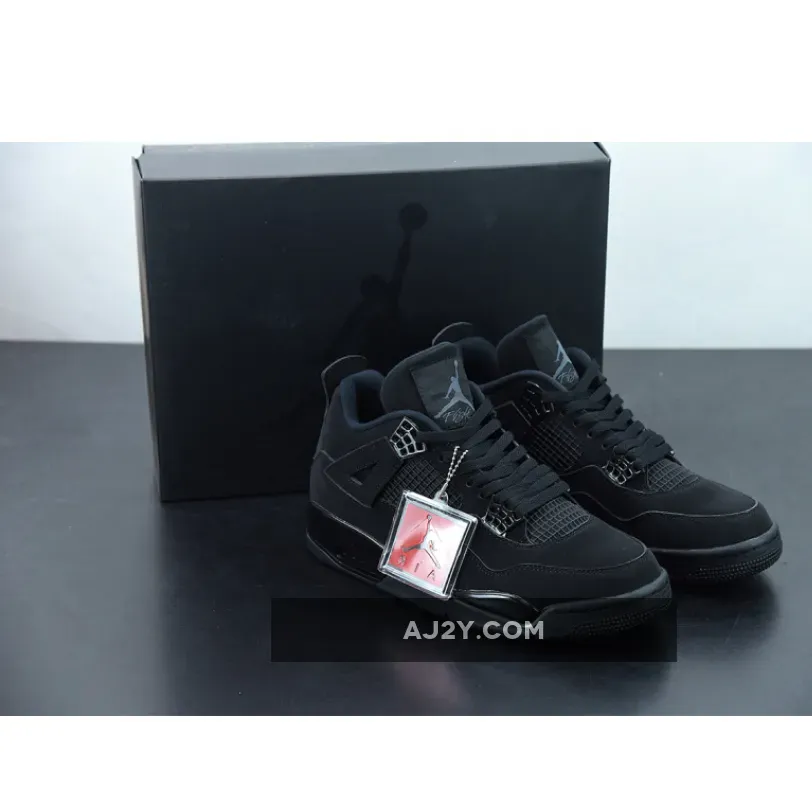 Cat Woman And Black Cat / Air Jordan 4 Retro Cat BLACK/BLACK-LIGHT GRAPHITE AJ4