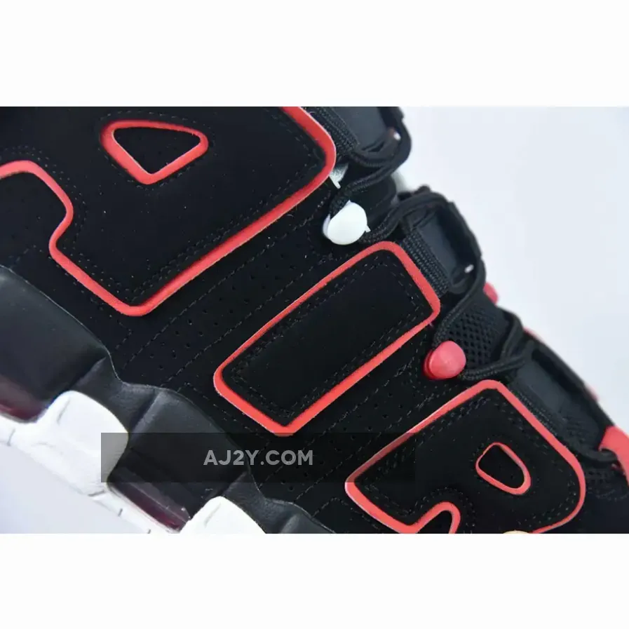 Nike Air More Uptempo "Red Toe" Black Red White Nike Air More Uptempo "Red Toe" Black Red White