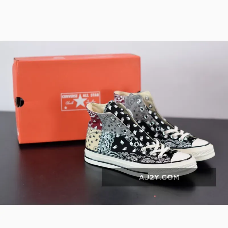 Offspring x Conver Chuck 70 High ‘Paisley Patchwork’ Black/Multi-Color