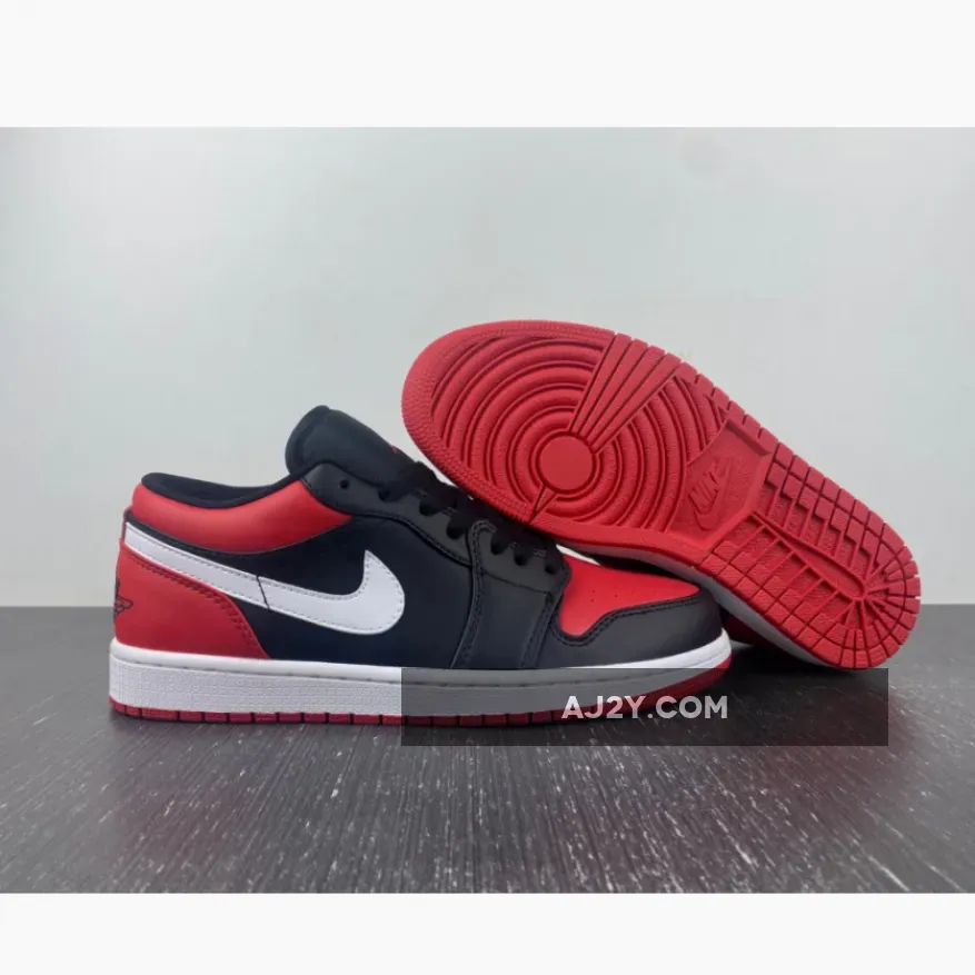 Jordan 1 Low Alternate Bred Toe, Aj1 Low Bred 553558-066