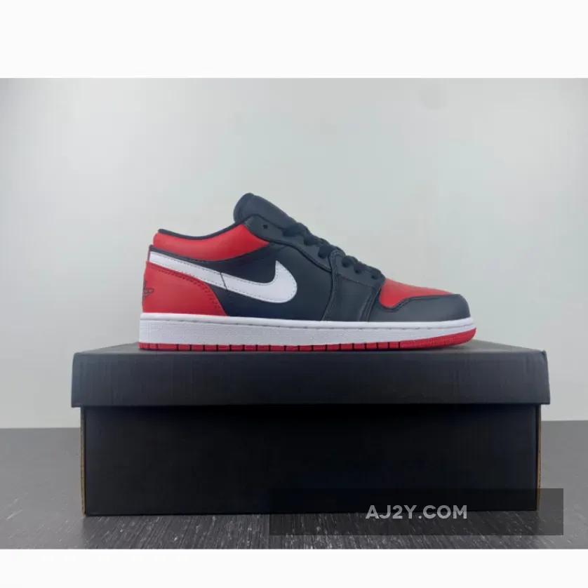 Jordan 1 Low Alternate Bred Toe, Aj1 Low Bred 553558-066