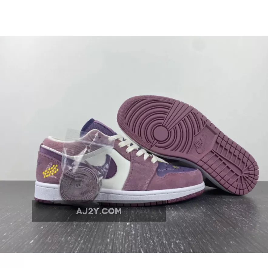 Air Jordan 1 Low Unity Purple Smoke/Sail-Purple, 500 Jordans DR8057-500