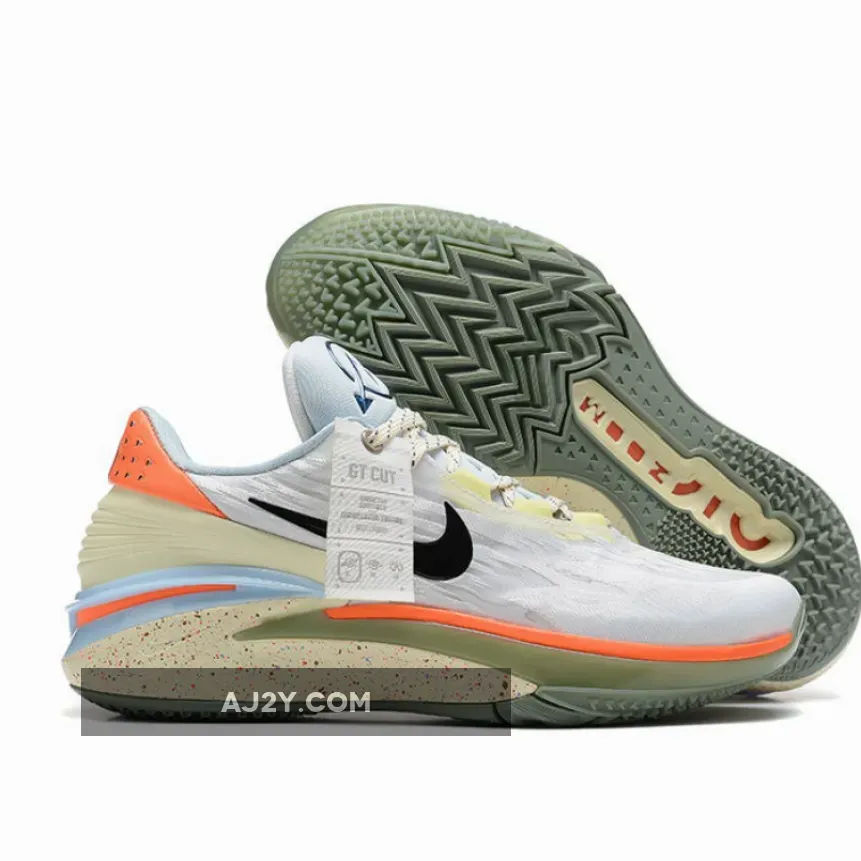 Nike Air Zoom GT Cut 2 White/Black-Ice Blue-Orange #Blue Ice Yeezy DX6041-101