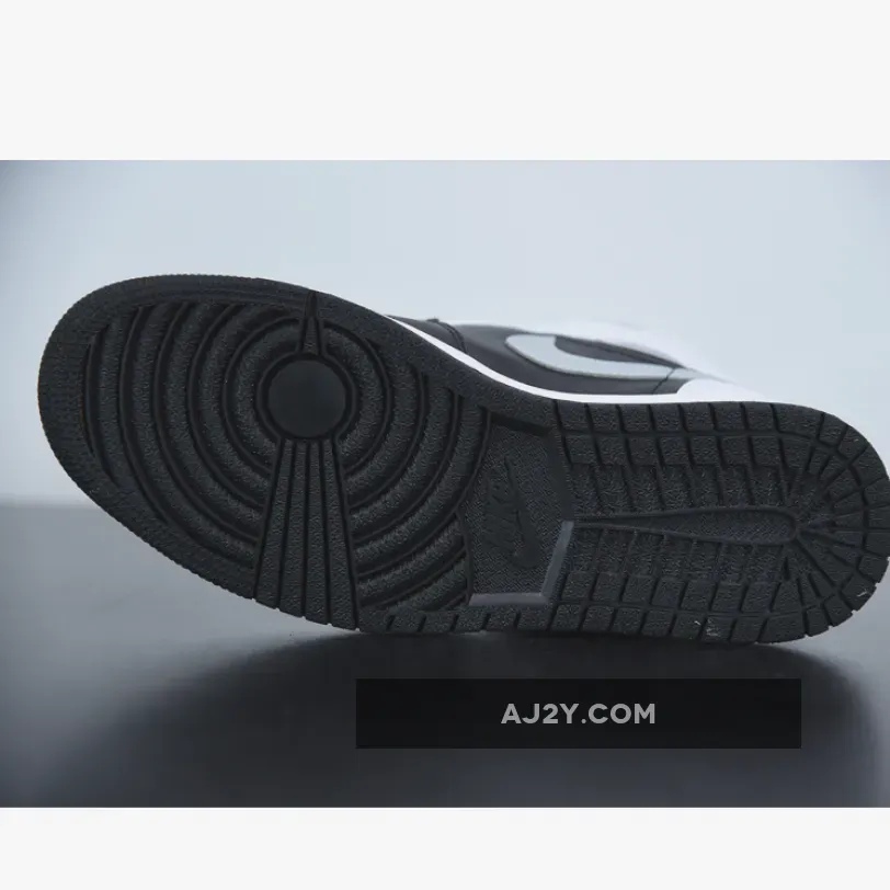 Air Jordan 1 Mid 'White Shadow' Black/Medium Grey-White Air Jordan Mid Shadow White