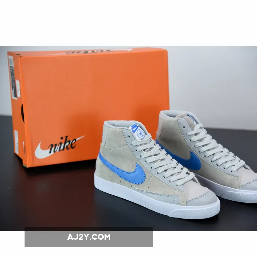 Nike Blazer Mid 77 Grey Fog Photo Blue | JORDANS CONEY