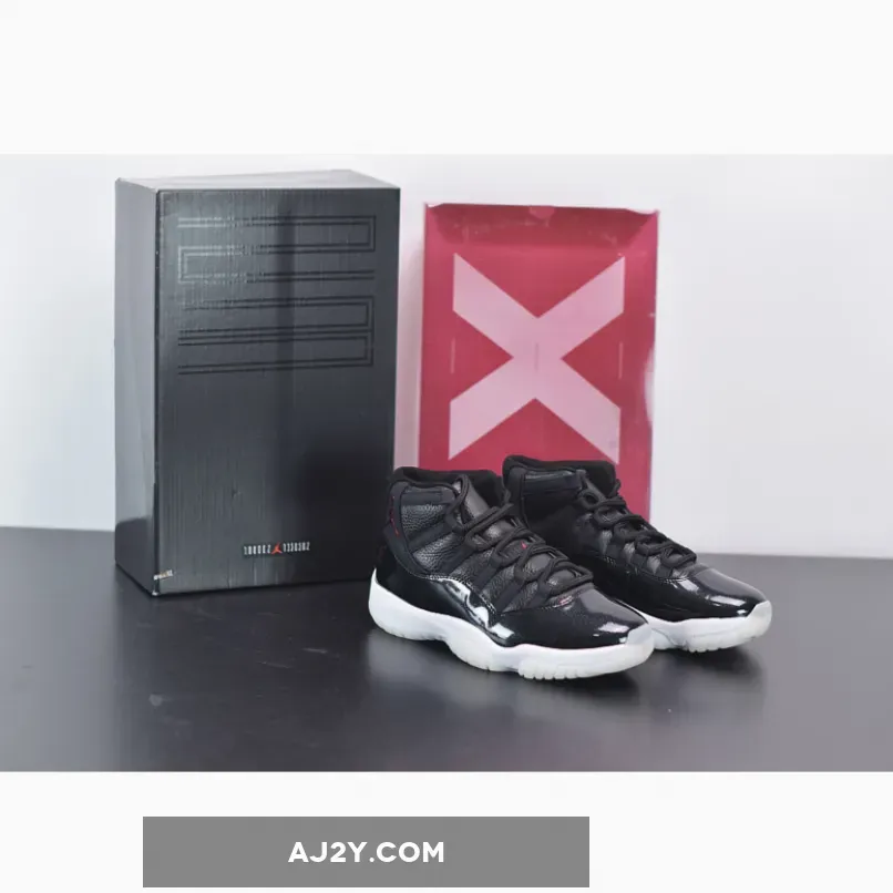 72 11 / Air Jordan 11 Retro '72-10' Black/Gym Red-White