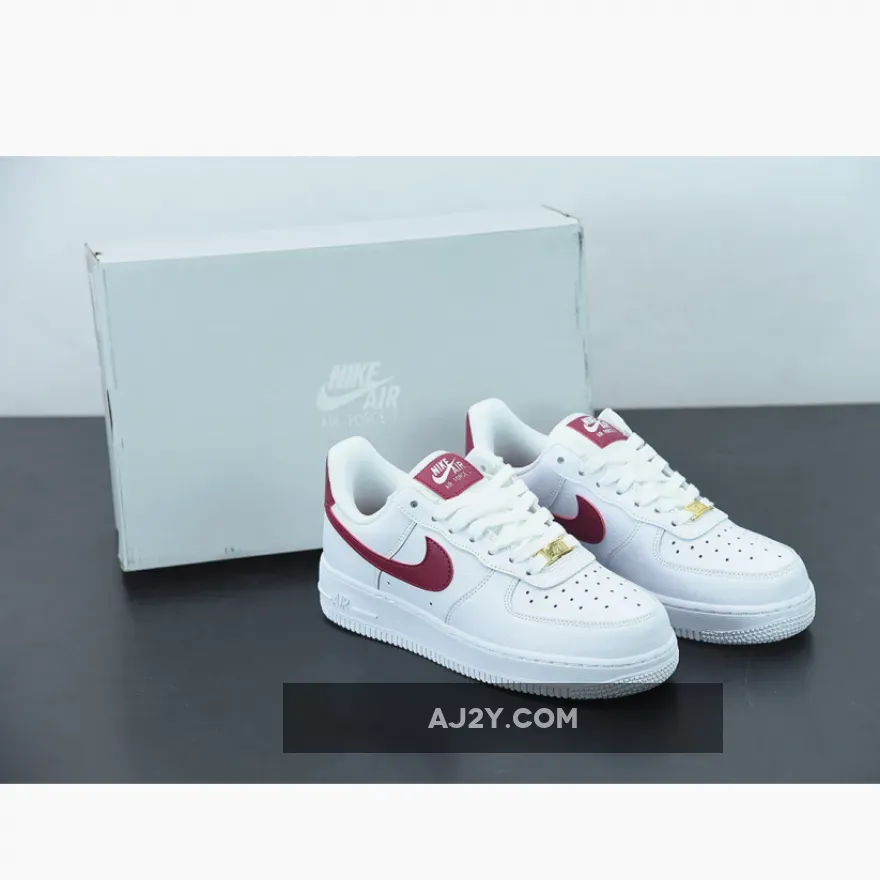 Nike Air Force 1 07 White Noble Red | red air firces 315115-154