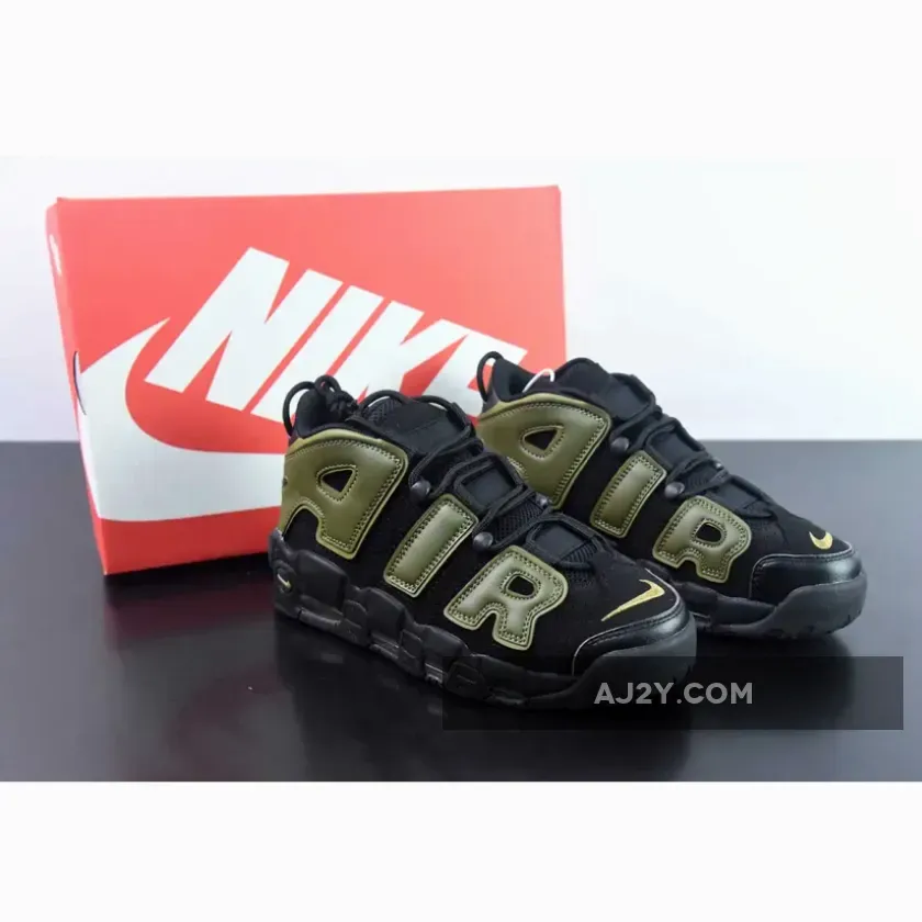 Nike Air More Uptempo Black/Rough Green-Pilgrim-Black