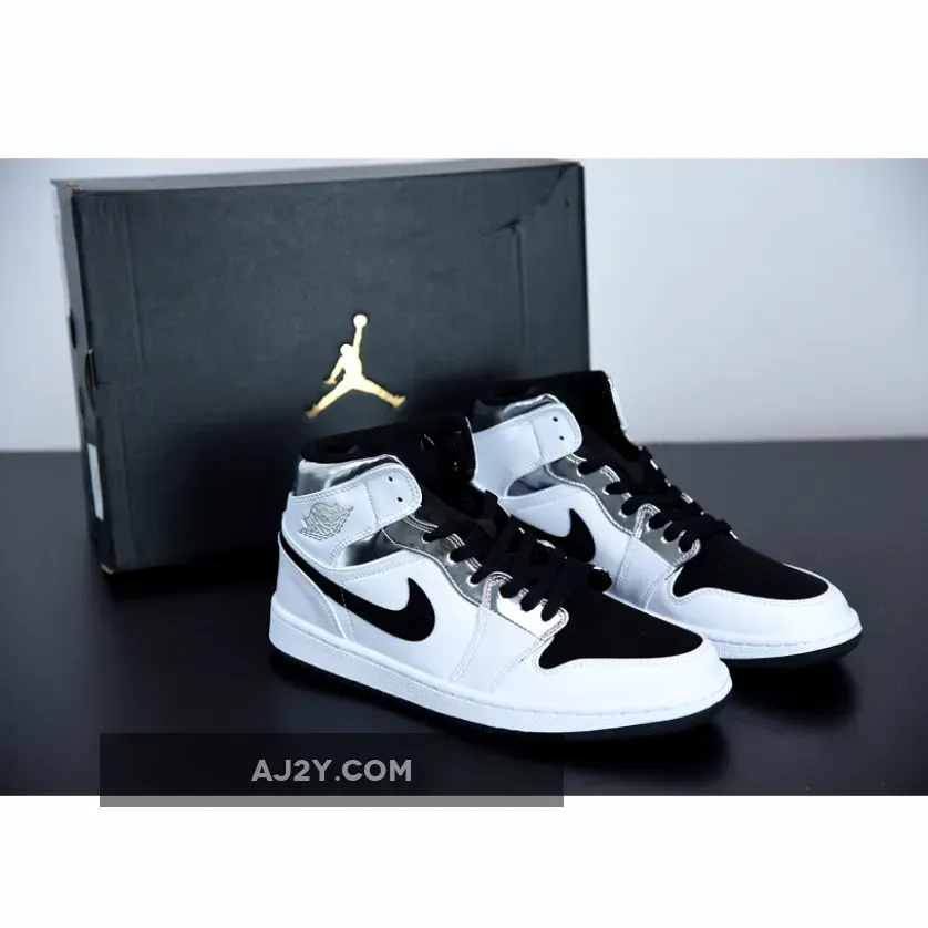 Riddhis Jordan 1 Low Leonard's Air Jordan 1 Mid White/Silver