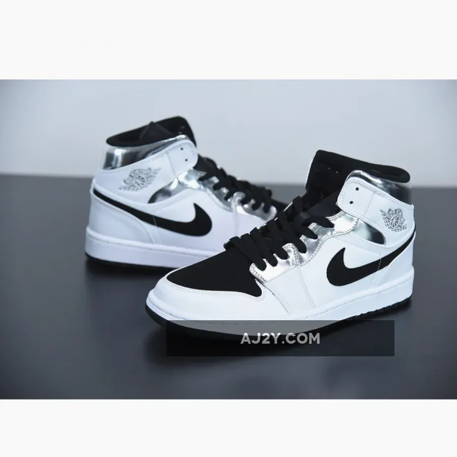 Riddhis Jordan 1 Low Leonard's Air Jordan 1 Mid White/Silver