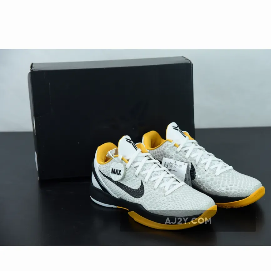 Black Del Sol / Nike Kobe 6 Protro White/Neutral Grey-Del Sol-Black