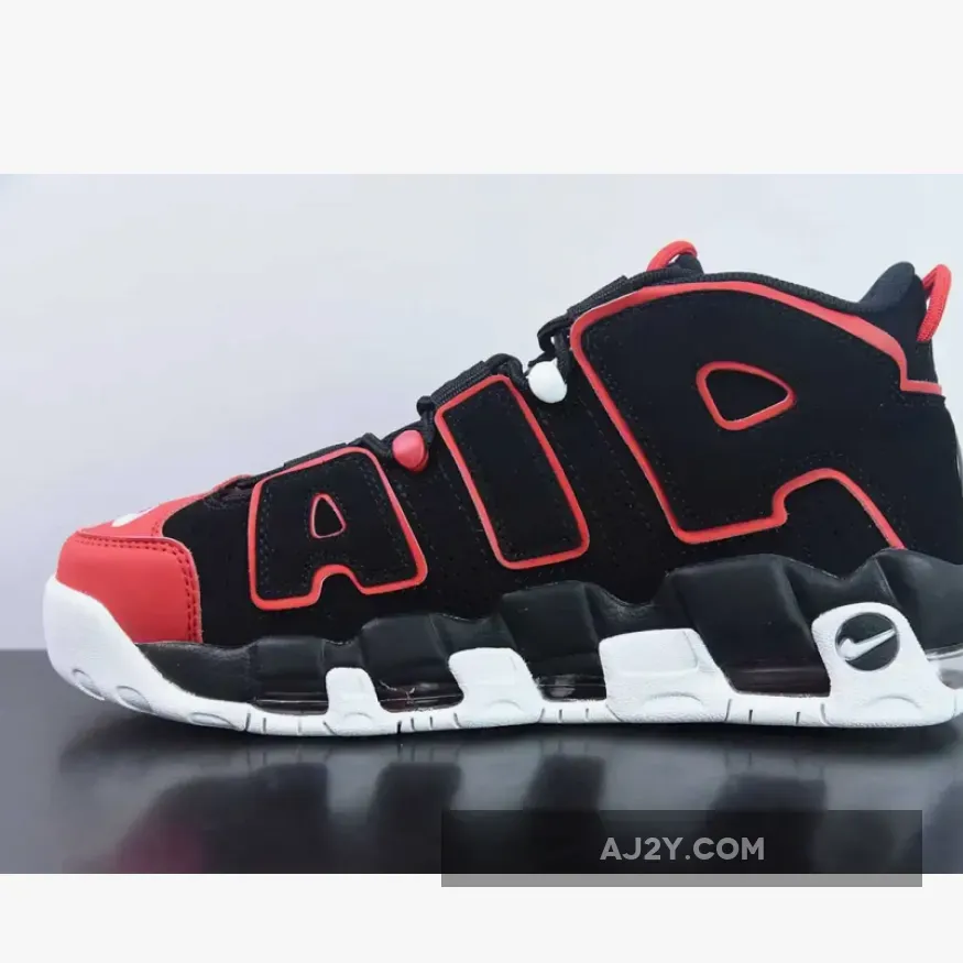 Nike Air More Uptempo "Red Toe" Black Red White Nike Air More Uptempo "Red Toe" Black Red White