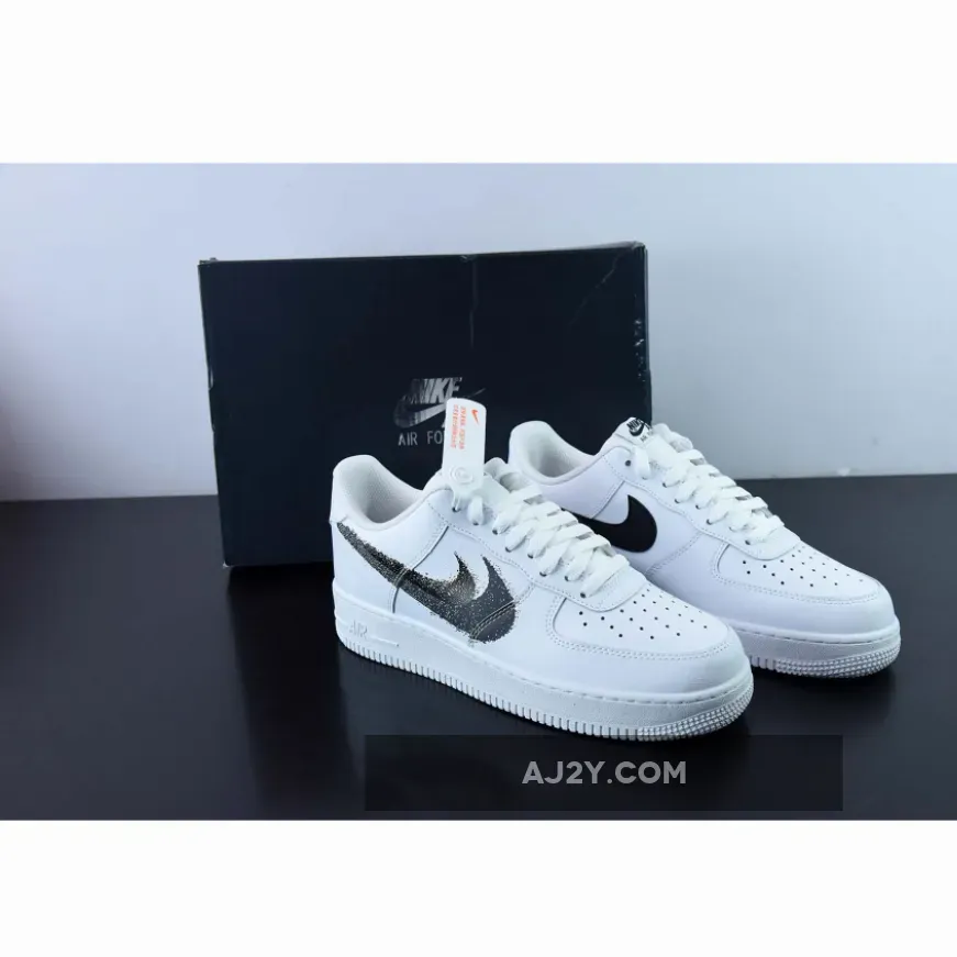 Nike Air Force 1 Low Spray Paint Swooshes Nike Dunk Spray Paint Swoosh FD0660-100
