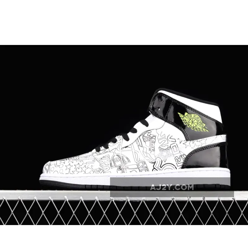 Air Jordan 1 Mid DIY For Womens | jordan 1 diy DC4099-100