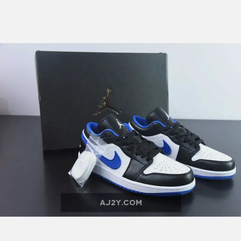 Air Jordan 1 Low Black/White-Game Royal