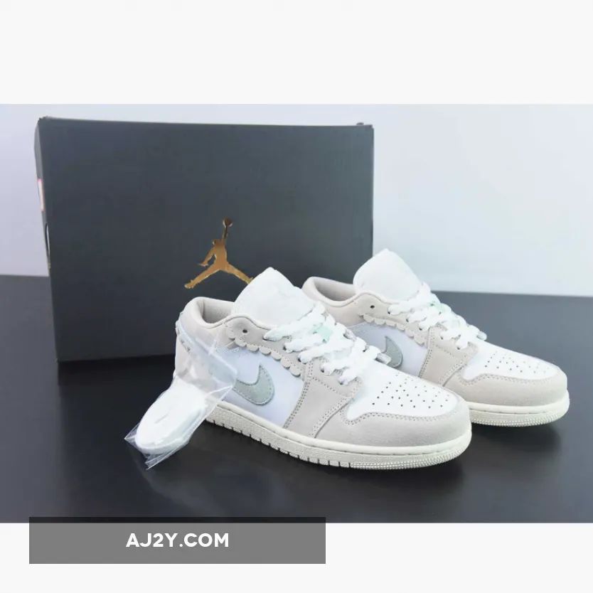 Air Jordan 1 Low GS White Pink Blue