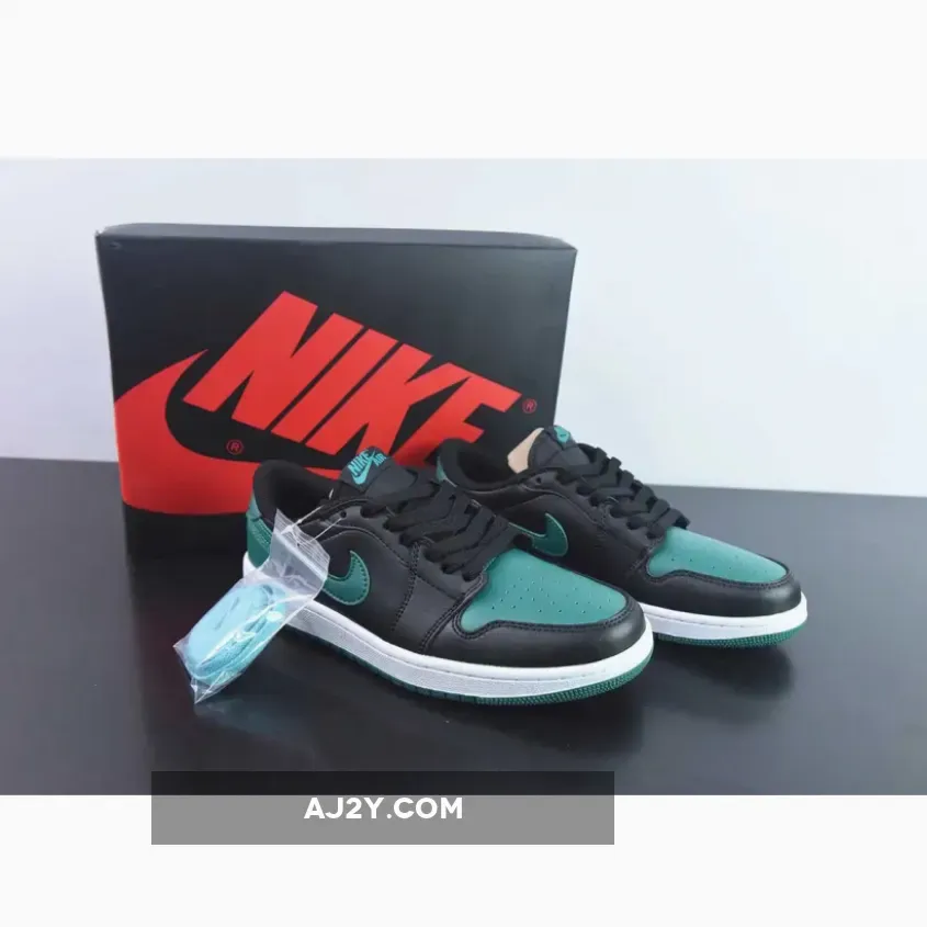 Air Jordan 1 Low OG "Black Gorge Green"