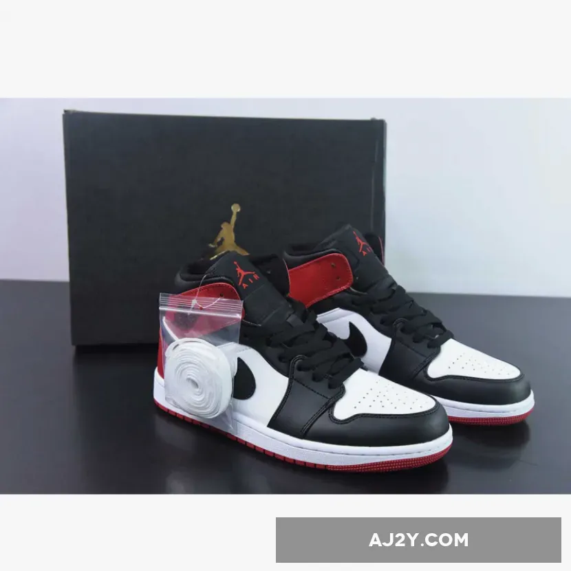 Air Jordan 1 Mid ‘Old Love’ White/Black-Varsity Red