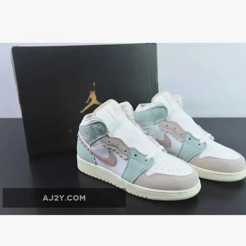 Air Jordan 1 Mid SE GS "Pink Oxford" New Arrival