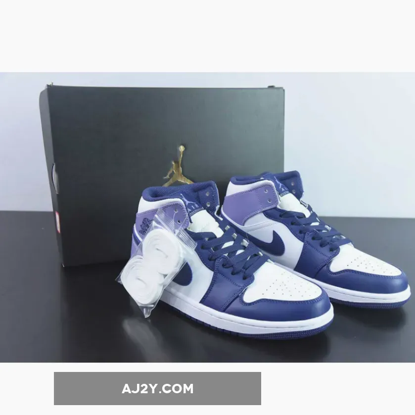 Air Jordan 1 Mid Sky J Purple/White-Sky J Light Purple