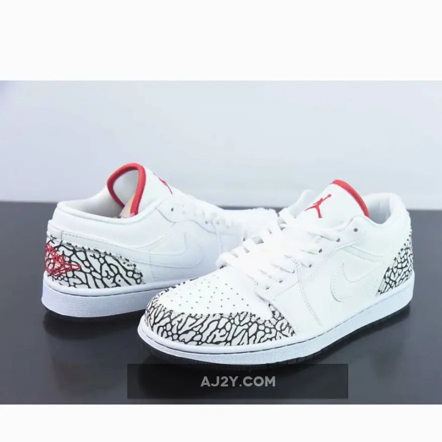 Air Jordan 1 Phat Low White/Varsity Red/Cement Grey Air Jordan 1 Phat Low White/Varsity Red/Cement Grey