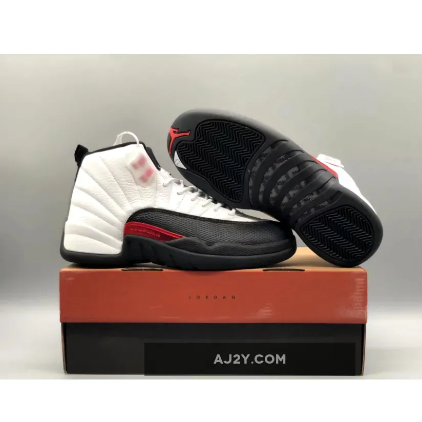 Air Jordan 12 "Red Taxi" White/Gym Red-Black