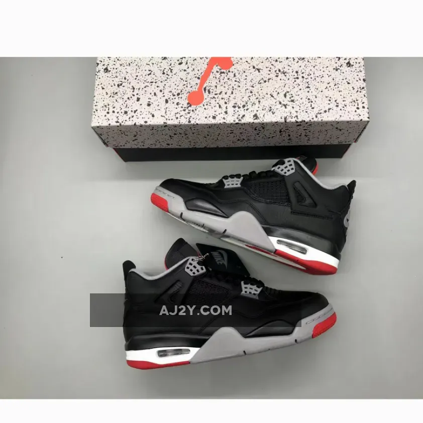 Air Jordan 4 Bred Reimagined in Air Jordan 4 Bred Reimagined in