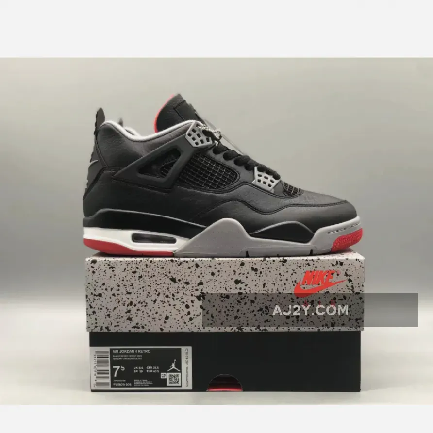 Air Jordan 4 Bred Reimagined in Air Jordan 4 Bred Reimagined in