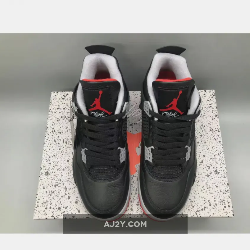 Air Jordan 4 Bred Reimagined in Air Jordan 4 Bred Reimagined in