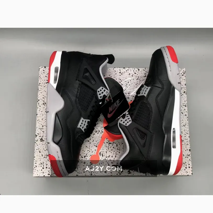 Air Jordan 4 Bred Reimagined in Air Jordan 4 Bred Reimagined in