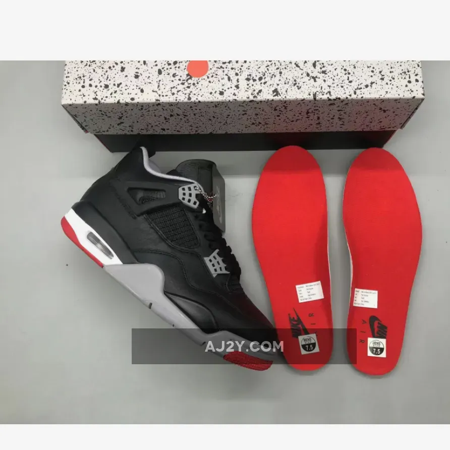 Air Jordan 4 Bred Reimagined in Air Jordan 4 Bred Reimagined in