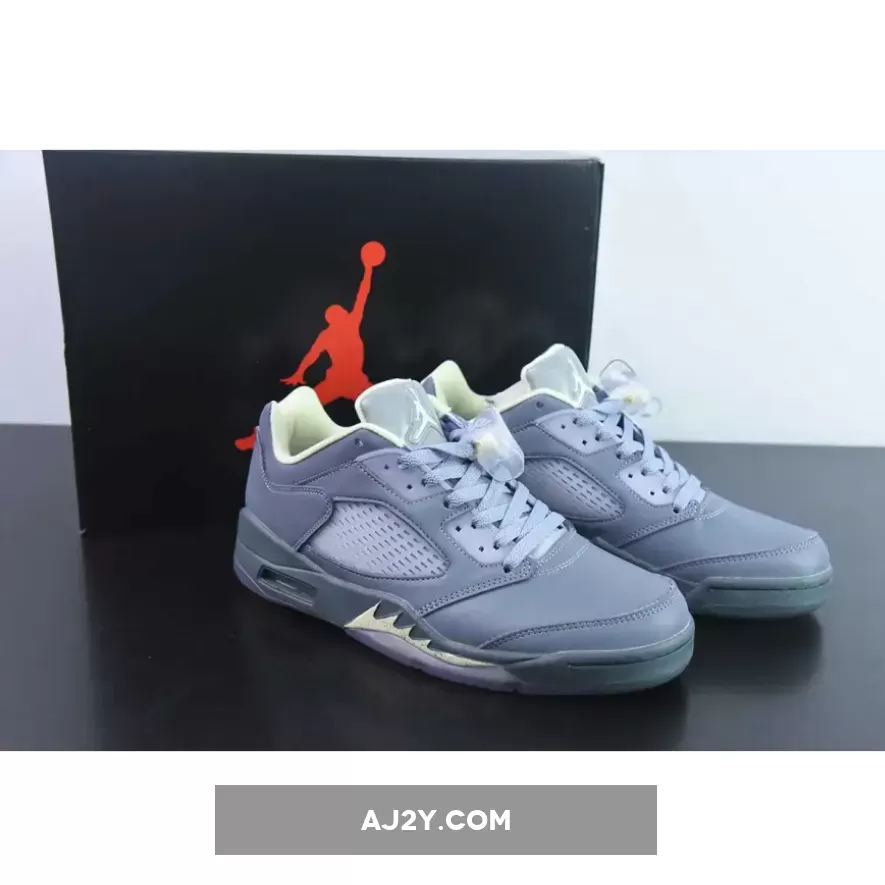 Air Jordan 5 Low Indigo Haze/Metallic Silver/Alabaster