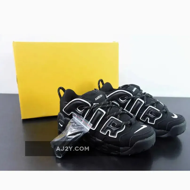 AMBUSH x Nike Air More Uptempo Low Black White