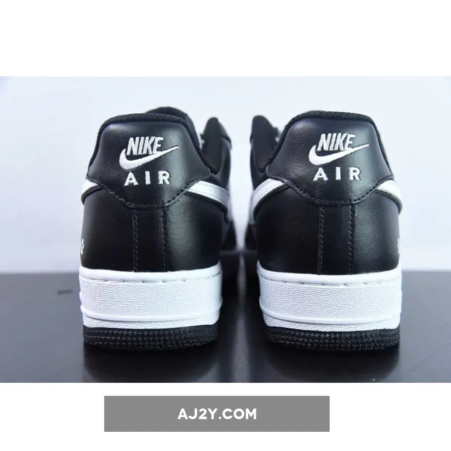 Custom BY You Nike Air Force 1 Low Panda Black White Custom BY You Nike Air Force 1 Low Panda Black White
