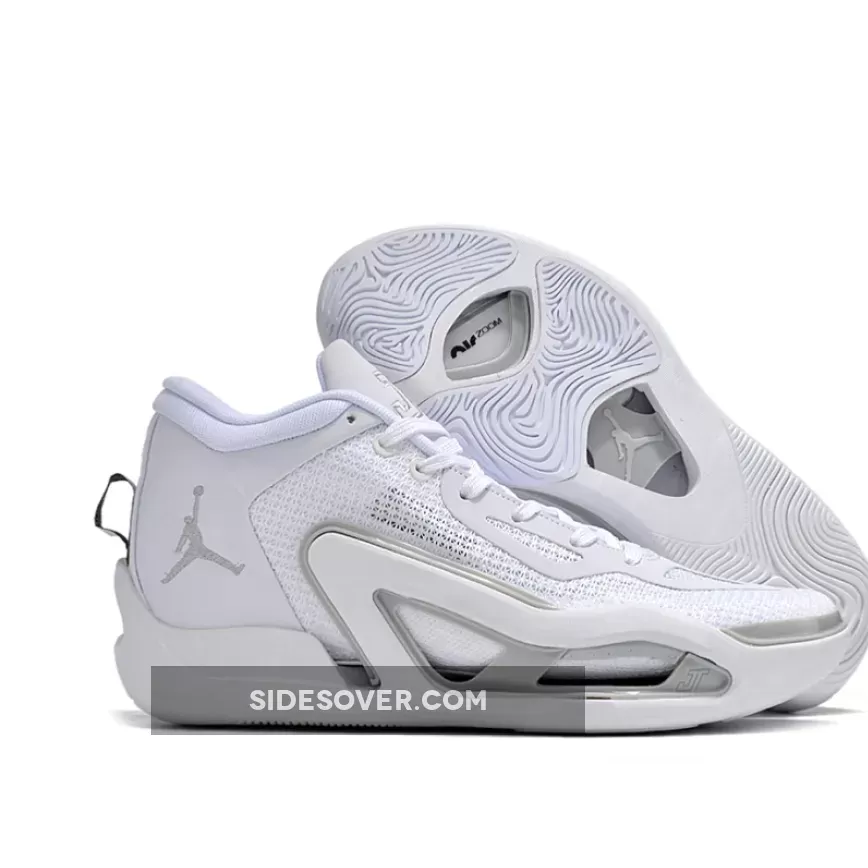 Jordan Tatum 1 "Pure Money" White/Grey Fog