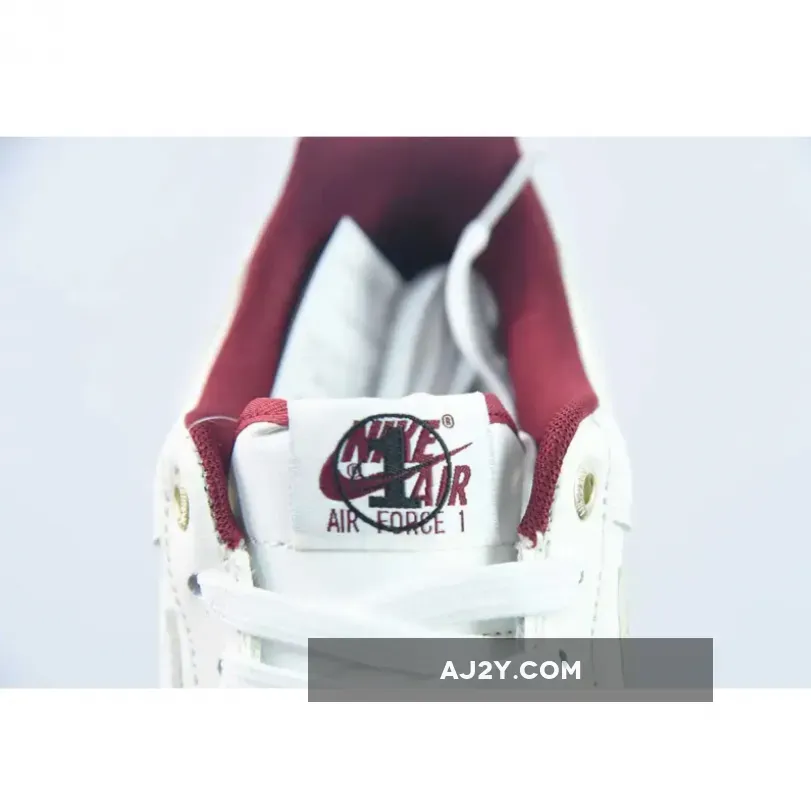 Nike Air Force 1 Low Since 82 White Burgundy Nike Air Force 1 Low Since 82 White Burgundy