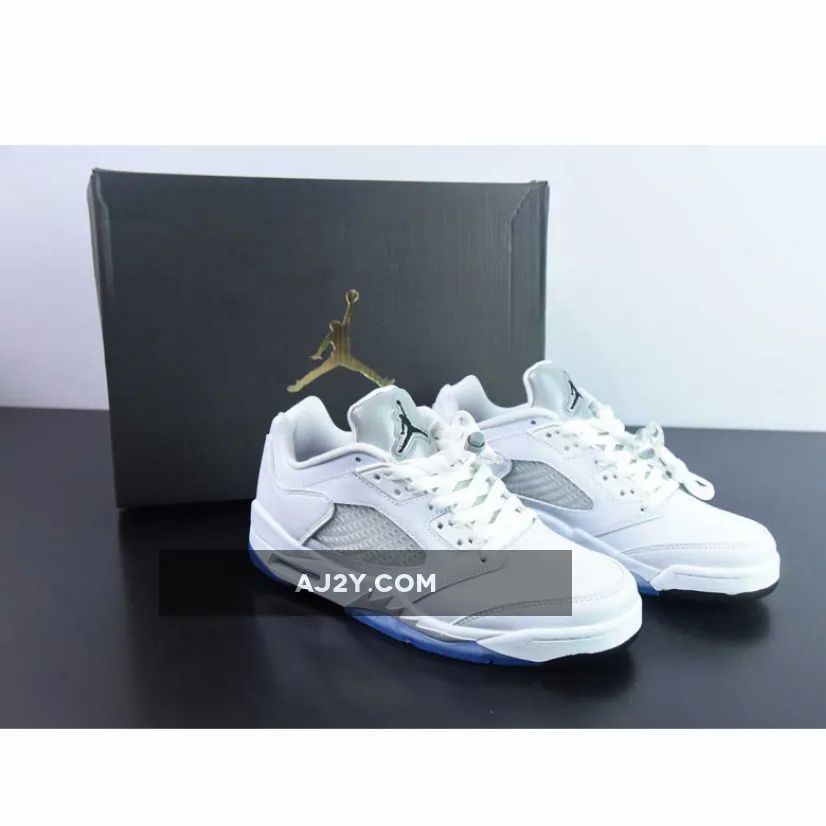 Nike Air Jordan 5 Low GS White Black