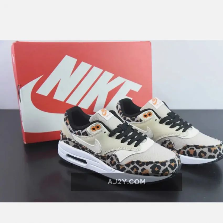 Nike Air Max 1 ‘Leopard’ Desert Ore/Orange Peel-Black