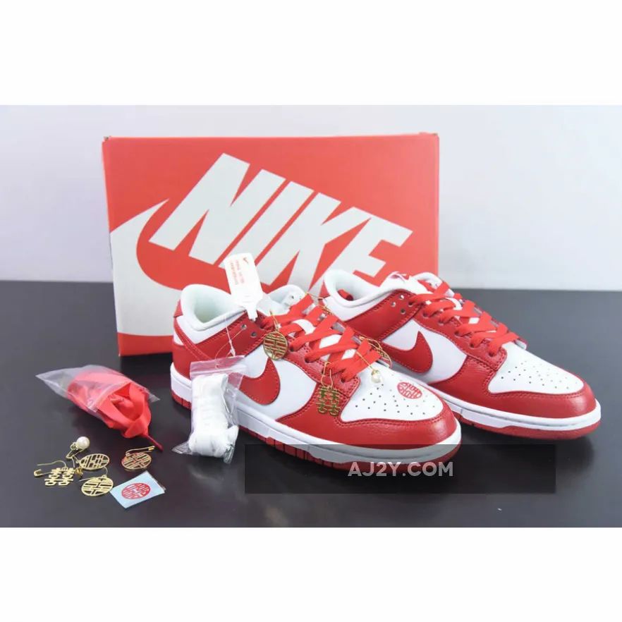 Nike Dunk Low Next Nature White Gym Red (Womens)