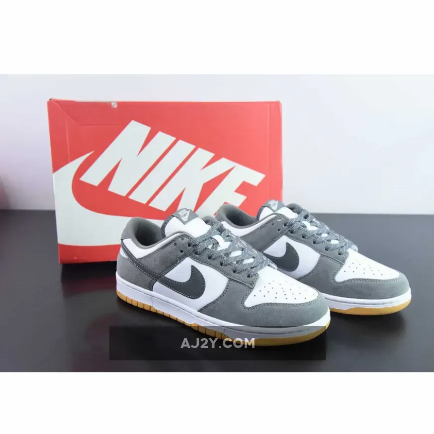 Nike Dunk Low White/Smoke Grey-Gum