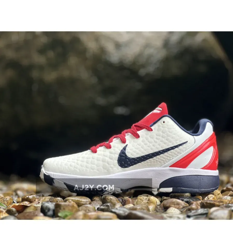 Nike Kobe 6 Protro "Team USA" PE Home White Nike Kobe 6 Protro "Team USA" PE Home White