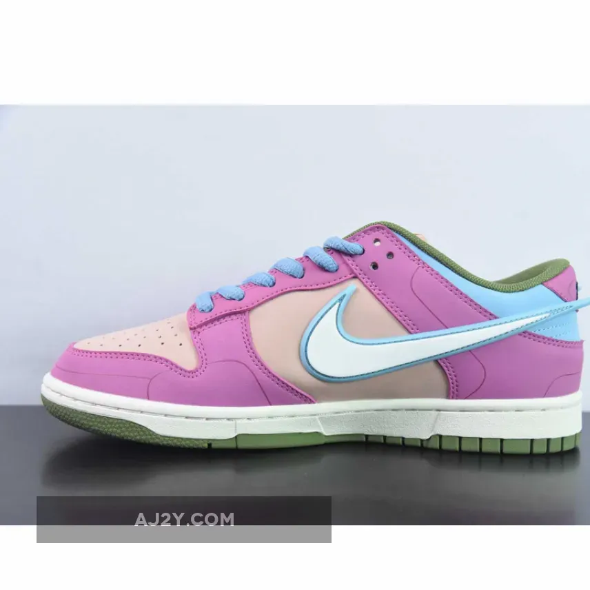 Saint Seiya x Nike Dunk Low Custom Purple Pink White Saint Seiya x Nike Dunk Low Custom Purple Pink White